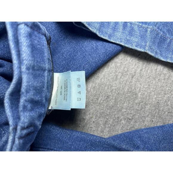 Haggar Work-to-Weekend Khaki Men's 42 x 30 Casual Pants Blue Cotton Denim Jeans - Picture 5 of 8